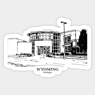 Wyoming - Michigan Sticker